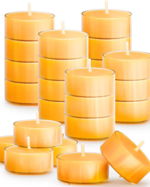 honey fragranced beeswax tealight candles